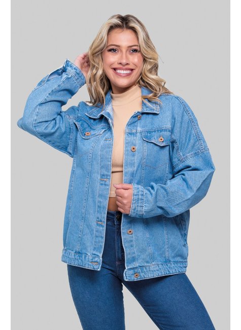 Oversized Jaqueta Denim Jaqueta Feminina Jaqueta Retro Colorida