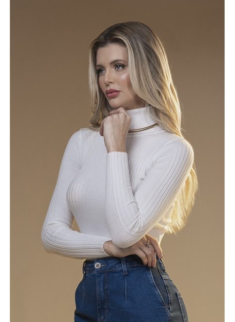 blusa de fio manga comprida com gola alta off white geracao moderna 7302 1