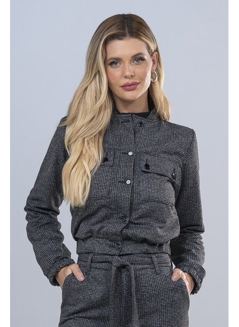 jaqueta bomber pied de poule cinza geracao moderna 7311 2
